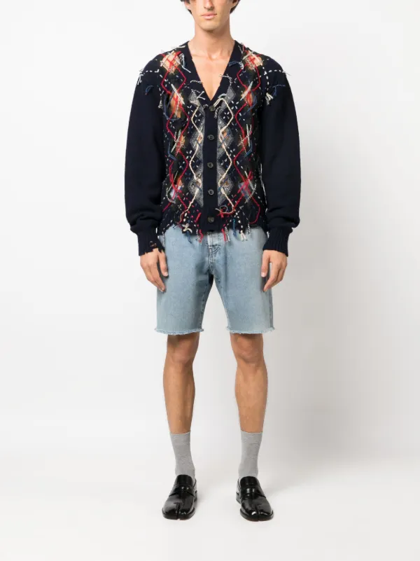 Louis Vuitton pre-owned Monogram Embroidery Denim Shorts - Farfetch