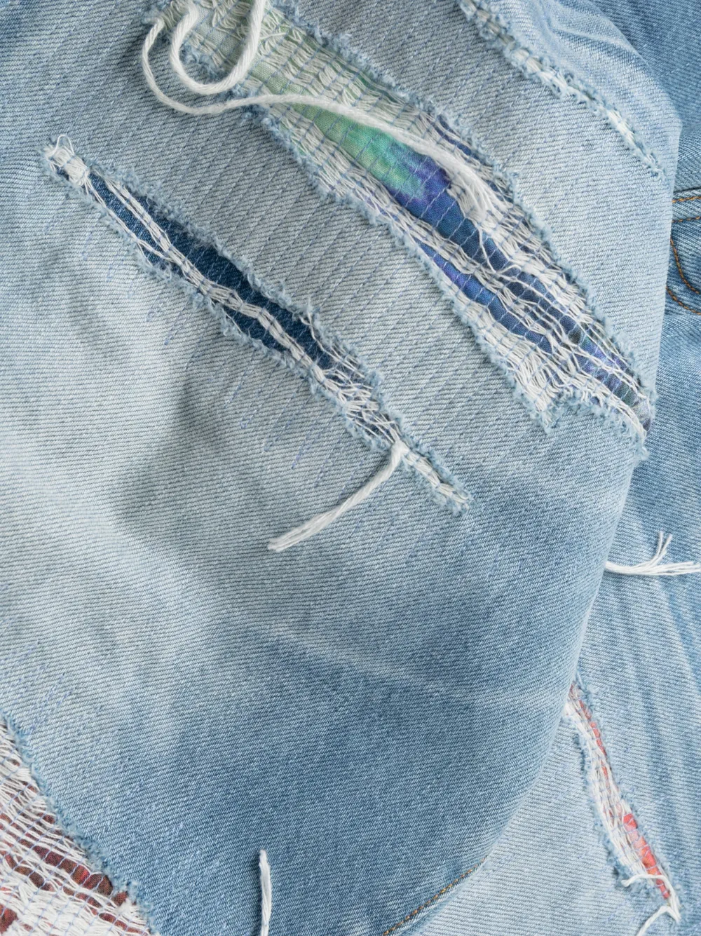AMIRI ダメージ ルーズフィット ジーンズ | ブルー | FARFETCH JP