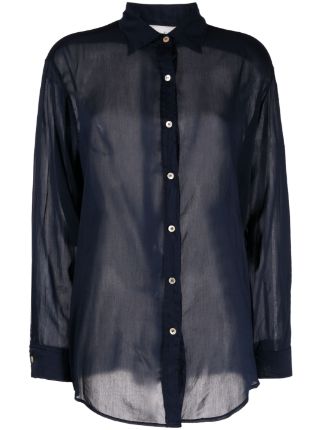 Forte Forte Sheer cotton-silk Shirt - Farfetch