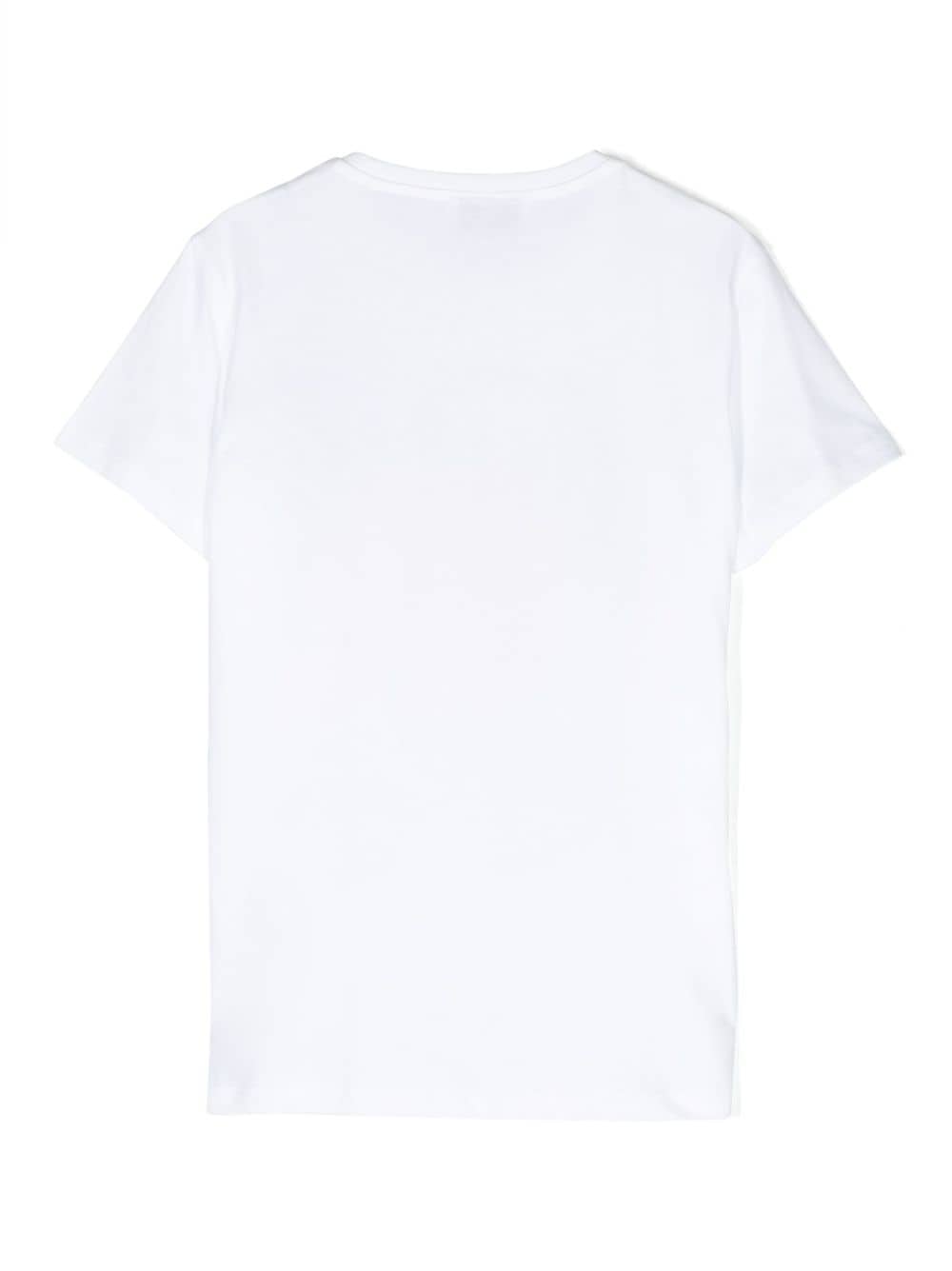 Image 2 of Philipp Plein Junior logo-print cotton T-shirt
