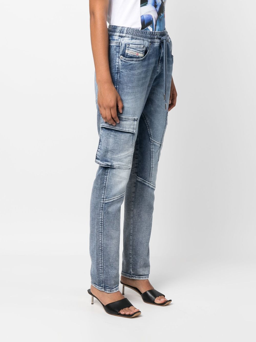 Diesel D-Ursy drawstring tapered jeans Women