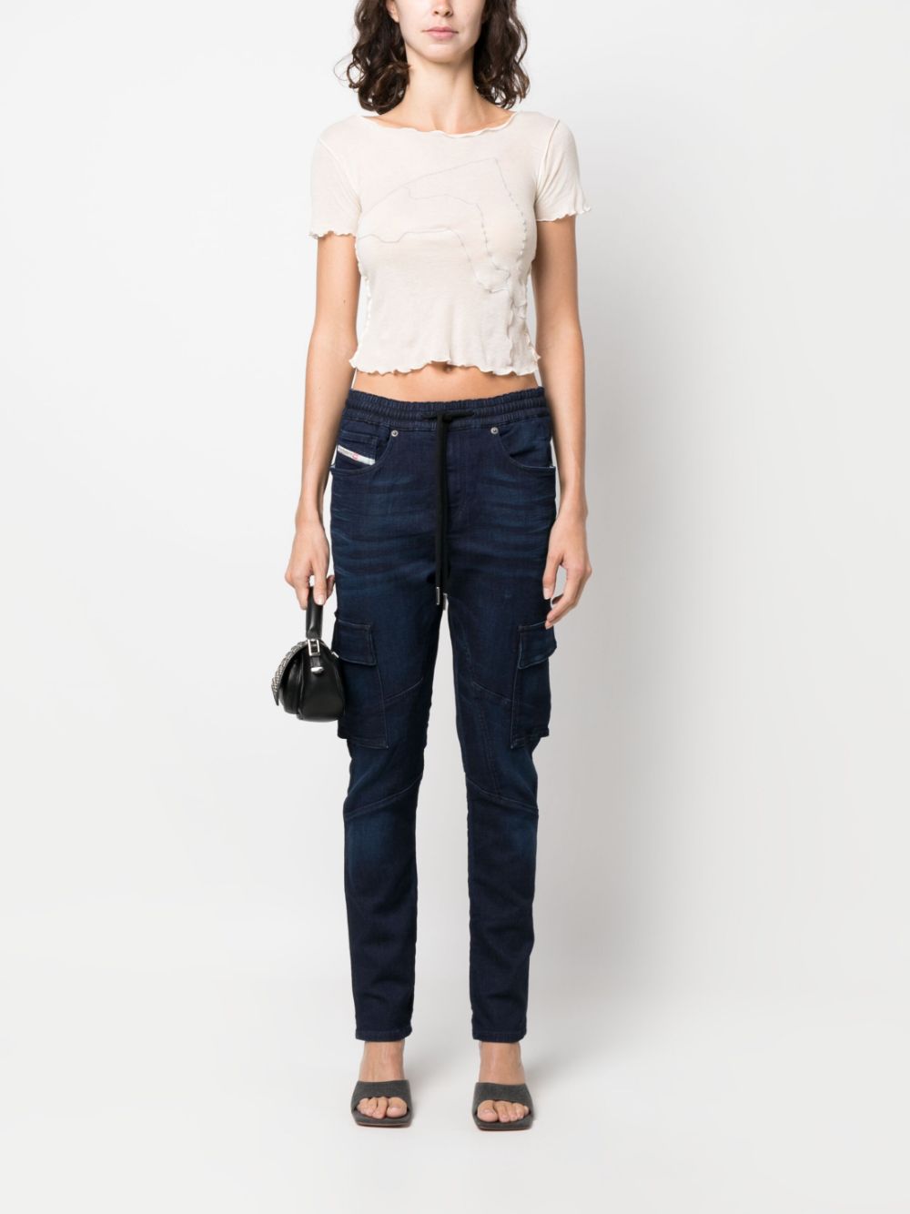 Diesel D-Ursy Track tapered-leg jeans Women