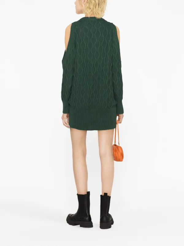 Ganni tech hotsell knit dress