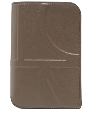 Toteme モノグラム レザー パスポートケース TOTEME モノグラム レザーパスポートケース | ブラック