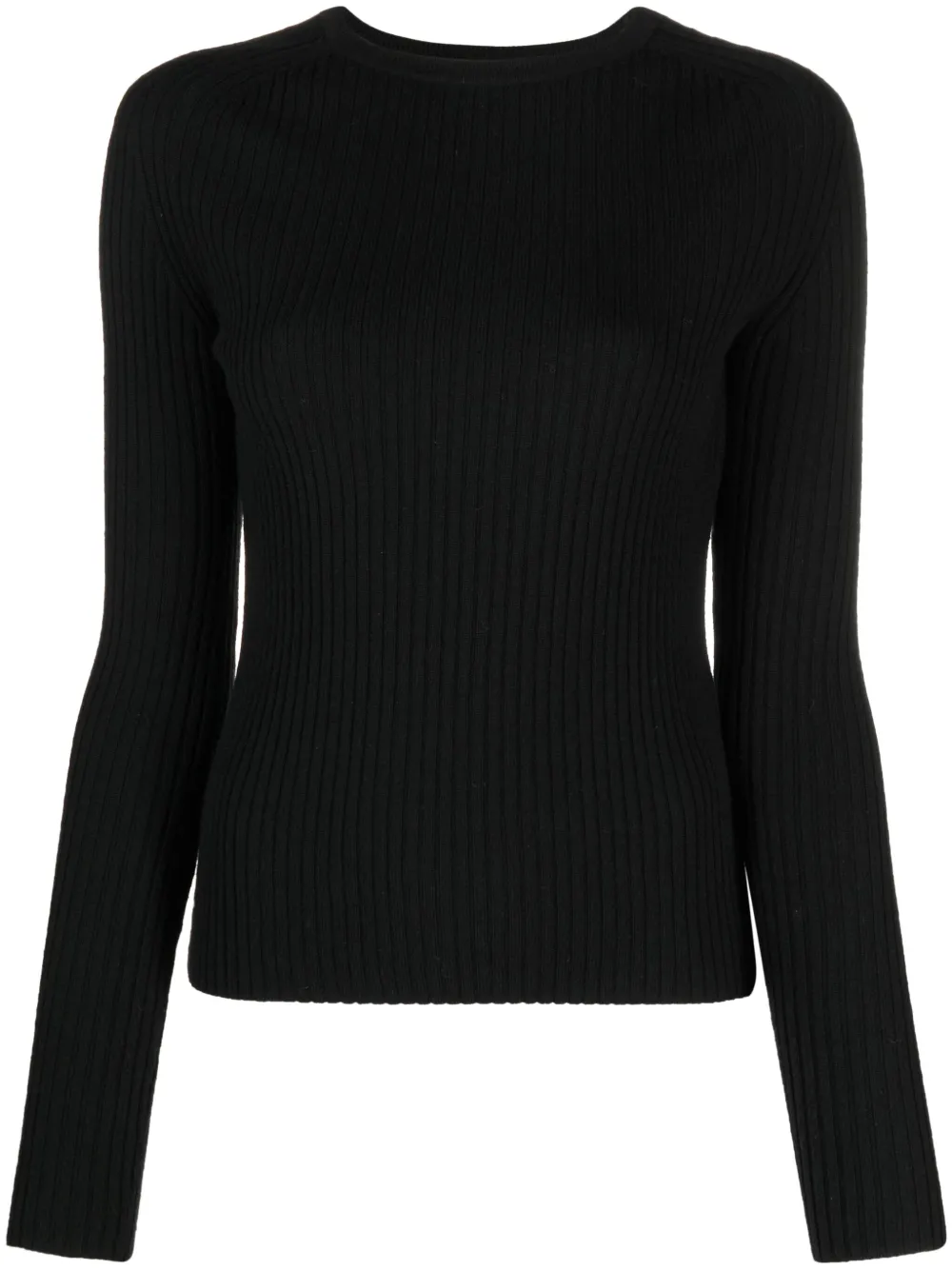 TOTEME ribbd-knit jumper – Black