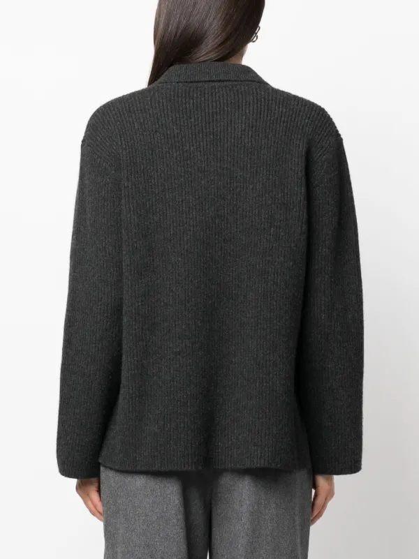 polo collar wool-blend jumper