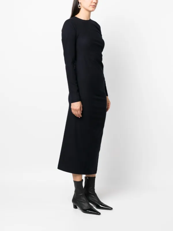 国内配送■TOTEME■ シャツ マキシム ロングワンピースドレス 関税・送料込*【TOTEME】ロングスリーブジャージーマキシドレス