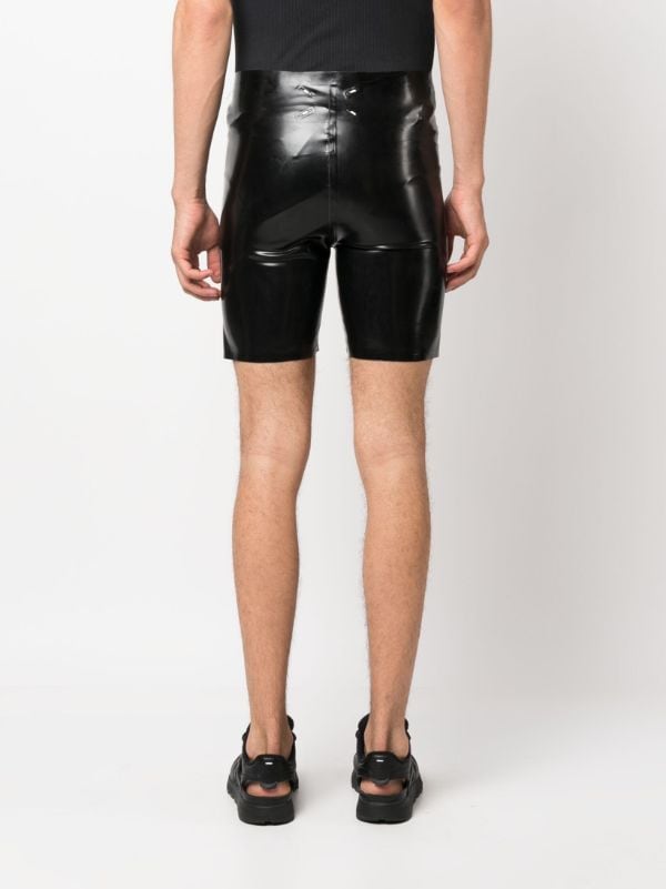 Maison Margiela Latex Biker Shorts - Farfetch