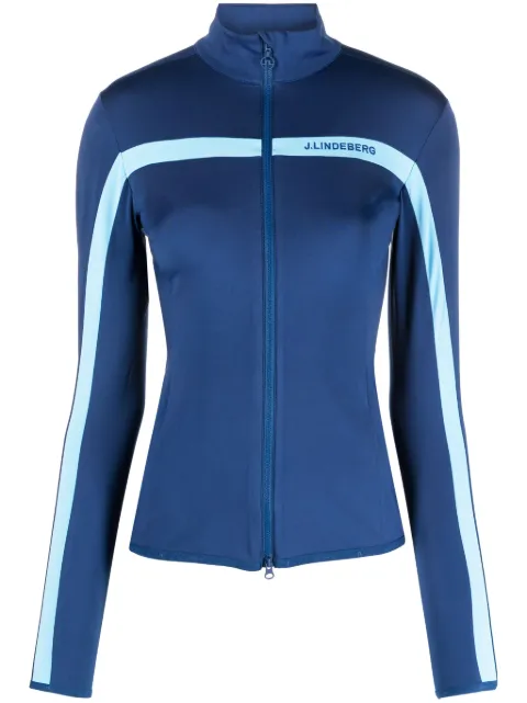 J.Lindeberg Janice logo-embroidered bomber jacket