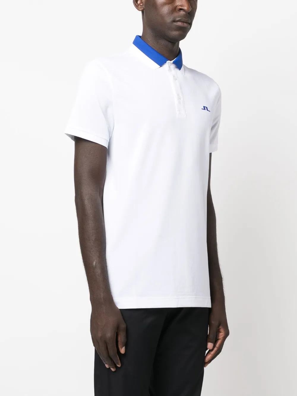 J. Lindeberg Benji Logo-print Polo Shirt In White
