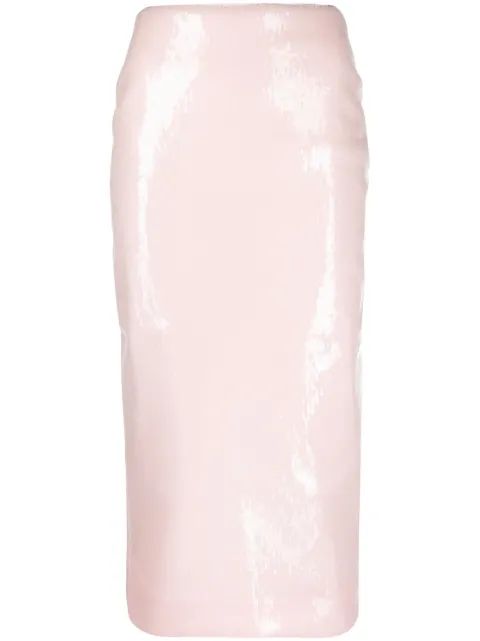 ROTATE BIRGER CHRISTENSEN sequinned midi skirt