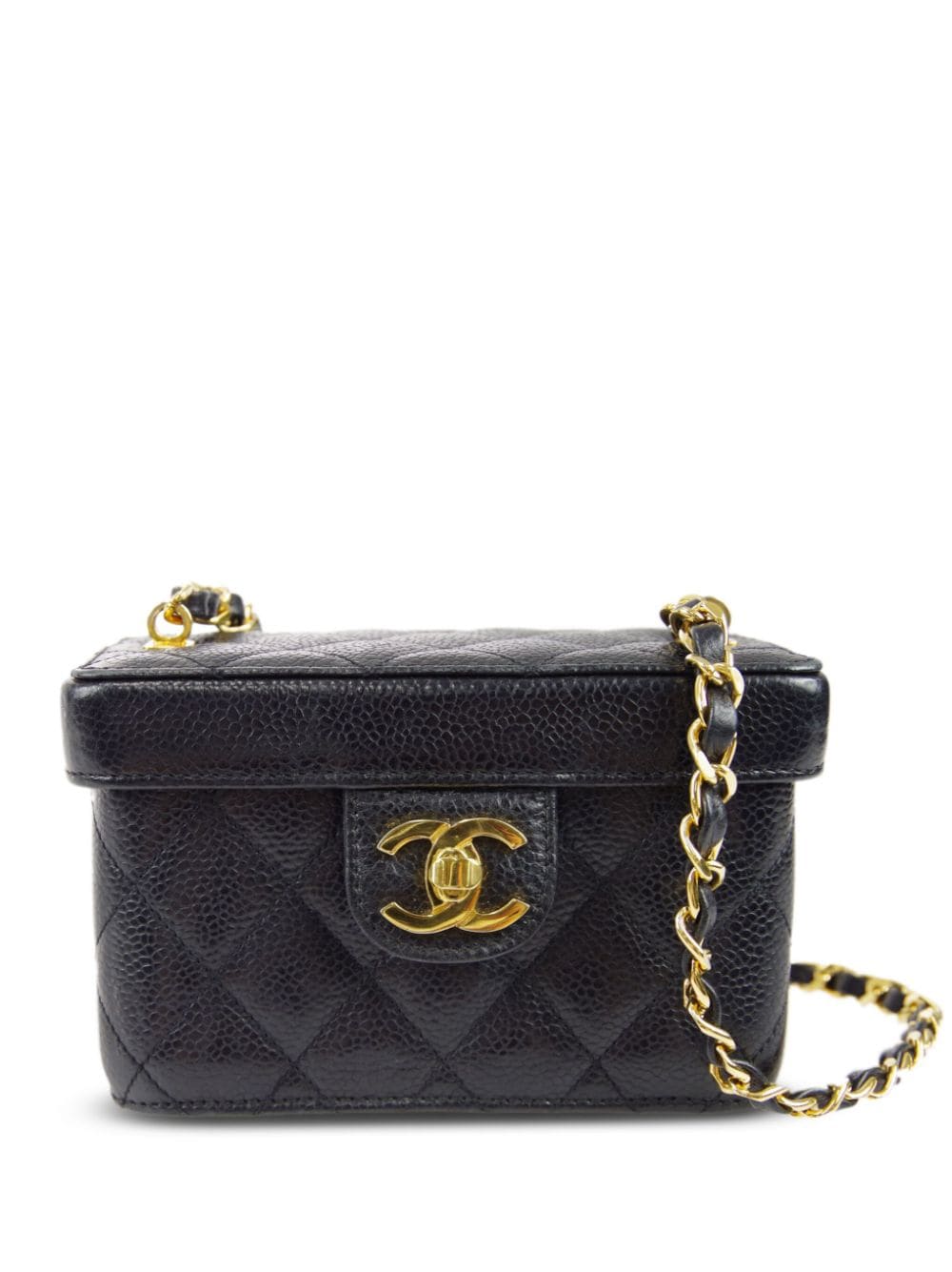 CHANEL Pre-Owned 1996 diamond-quilted cosmetic bag