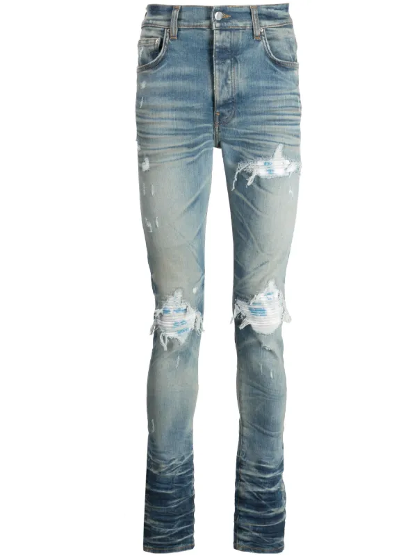 AMIRI Mx1 Distressed Skinny Jeans - Farfetch