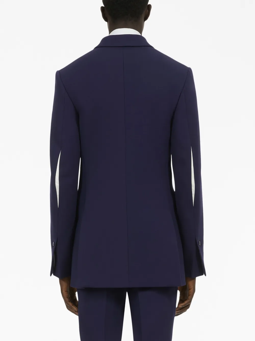 Ferragamo Jack met dubbele rij knopen Blauw