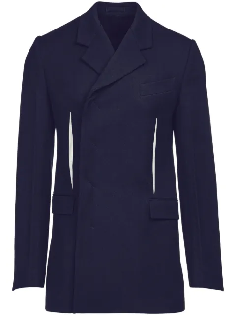 Ferragamo slit-detail double-breast jacket