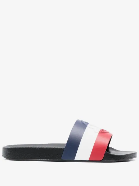 Moncler Basile gestreepte slippers