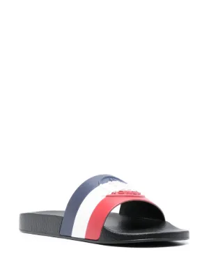 ★【MONCLER(モンクレール)】Slide Mon★ビーチサンダル MONCLER (モンクレール) ロゴデザイン ラバー サンダル MON
