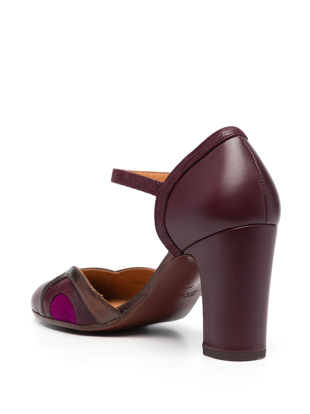 Shop Chie Mihara Wimo 85mm Leather Pumps In Purple