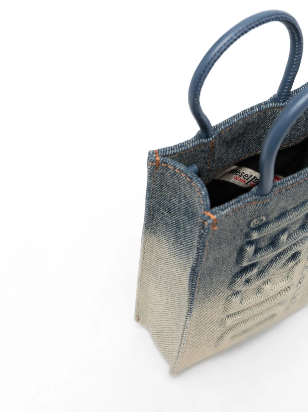 バッグ Archive DIESEL Tote Embossed Logo Denim Diesel Logo-embossed Denim Tote Bag In Blue | ModeSens