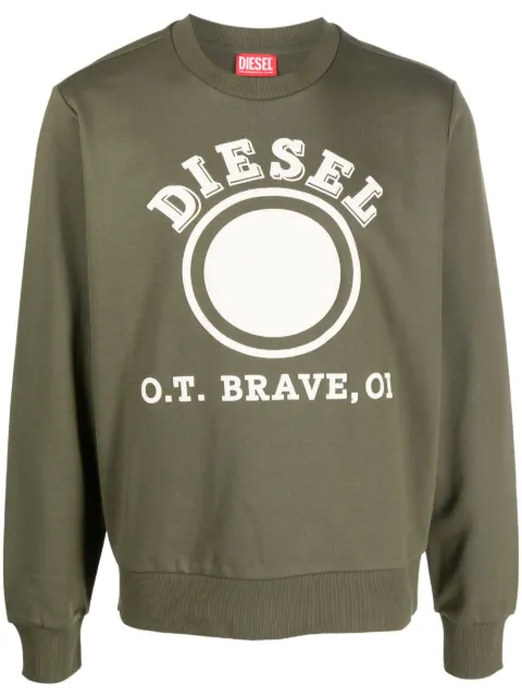 Diesel logo-print jersey sweatshirt