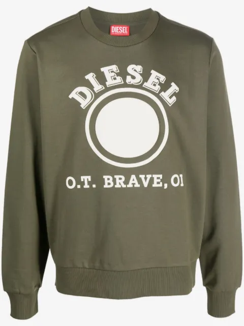 Diesel sudadera con logo estampado