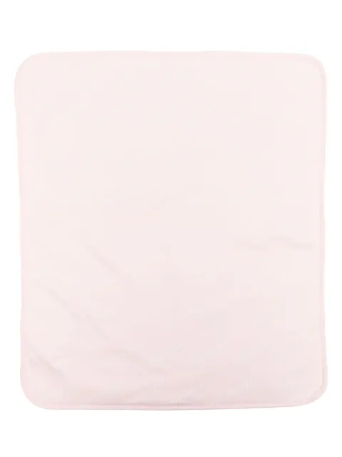 Miss Blumarine logo-print cotton blanket