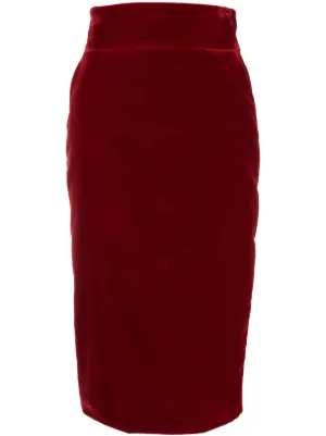 スカート ALEXANDRE VAUTHIER Velvet midi skirt Alexandre Vauthier Skirts for Women - Shop on FARFETCH