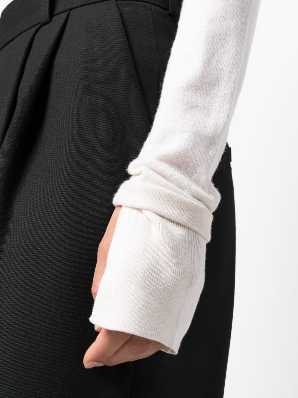 TOTÊME CREW-NECK THUMBSLOT JUMPER 