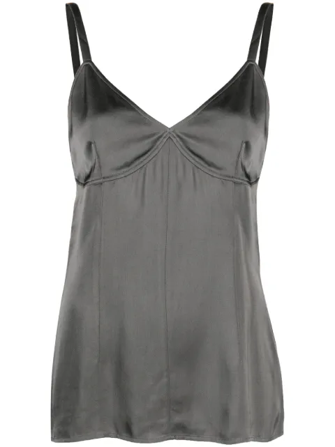 TOTEME camisón satinado con cuello en V
