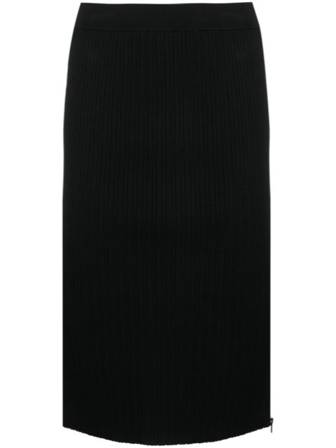 TOM FORD ribbed silk-blend pencil skirt