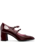 Carel Paris Alice 65mm square-toe pumps - Red