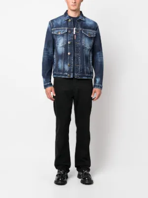 Dsquared denim deals jacket black