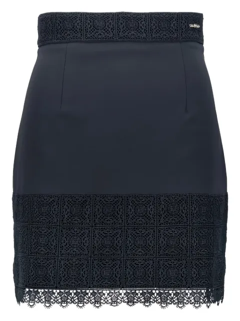 Elisabetta Franchi lace-trim mini skirt