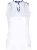 J.Lindeberg Leya logo-tape top - White