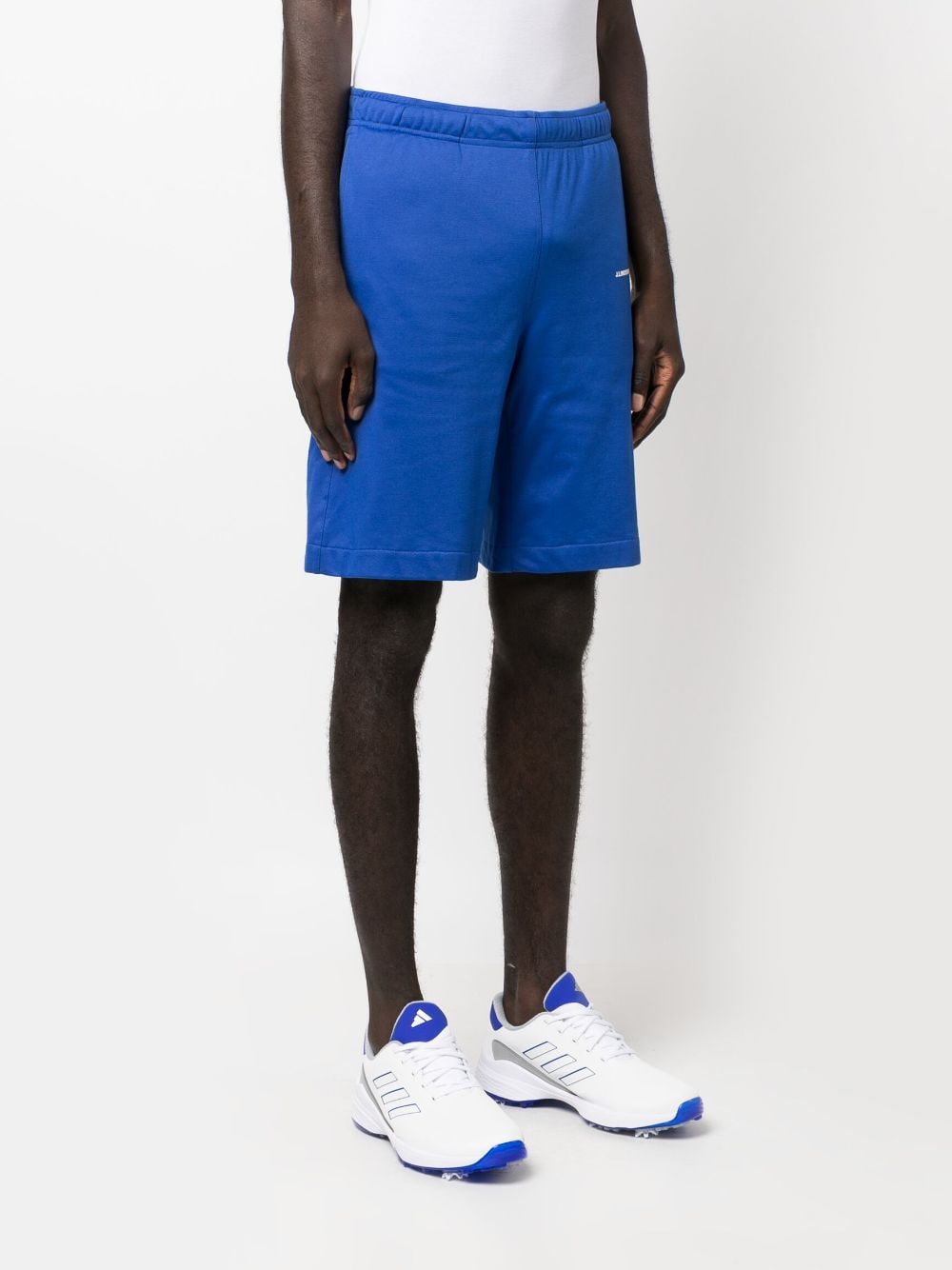 Shop J. Lindeberg Logo-print Elasticated-waistband Shorts In Blue