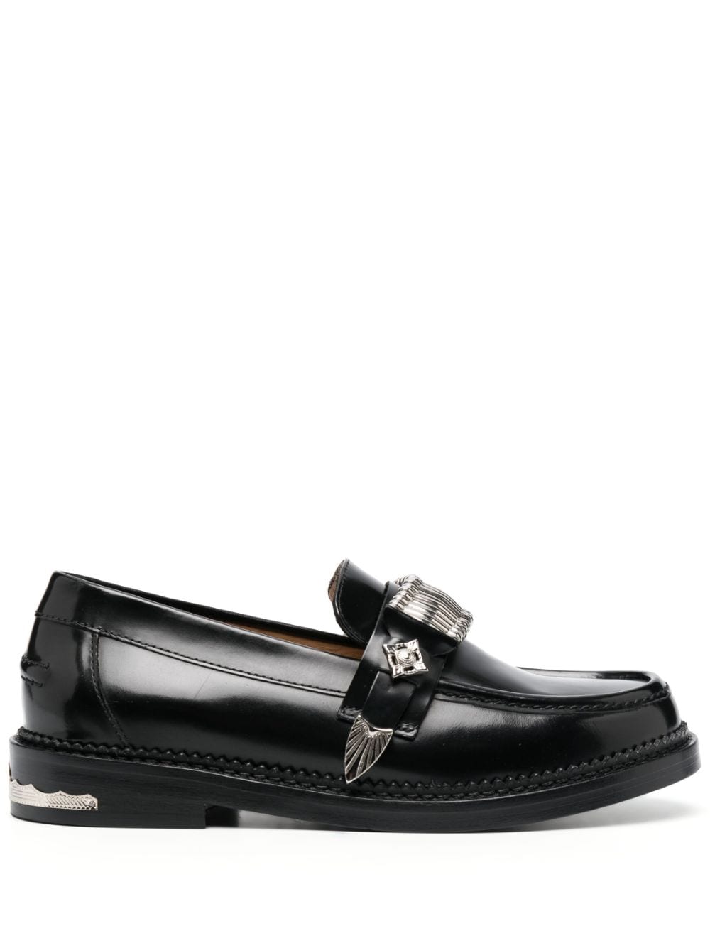 Image 1 of Toga Pulla buckle-detail leather loafers