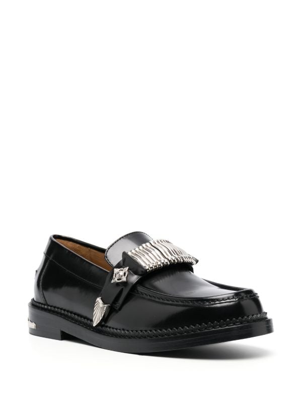 Toga Pulla buckle-detail Leather Loafers - Farfetch