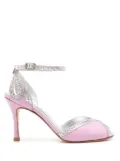 Sarah Chofakian Gellle 75mm leather sandals - Purple