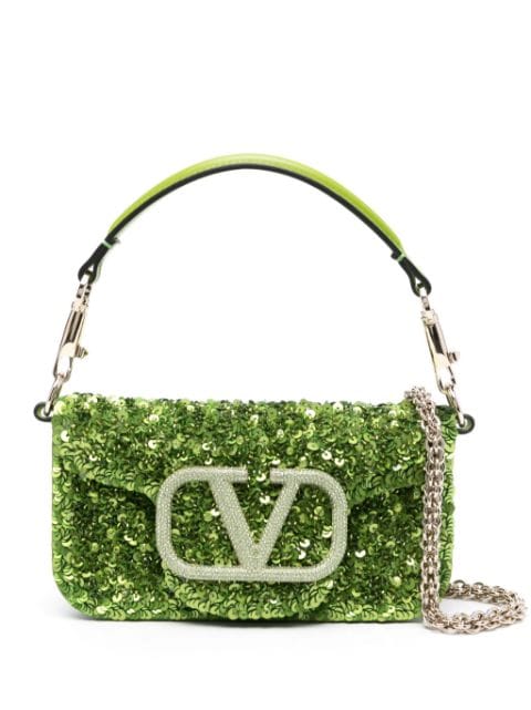 Valentino Garavani VLogo Signature sequin-embellished mini bag