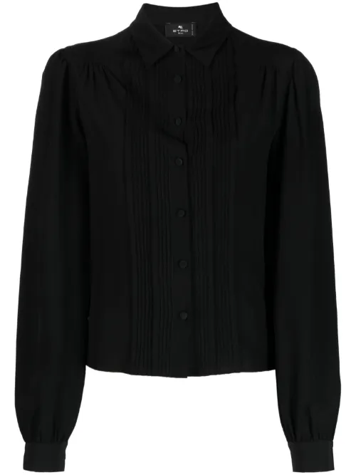 Blouse en soie à détails nervurés - ETRO - Modalova