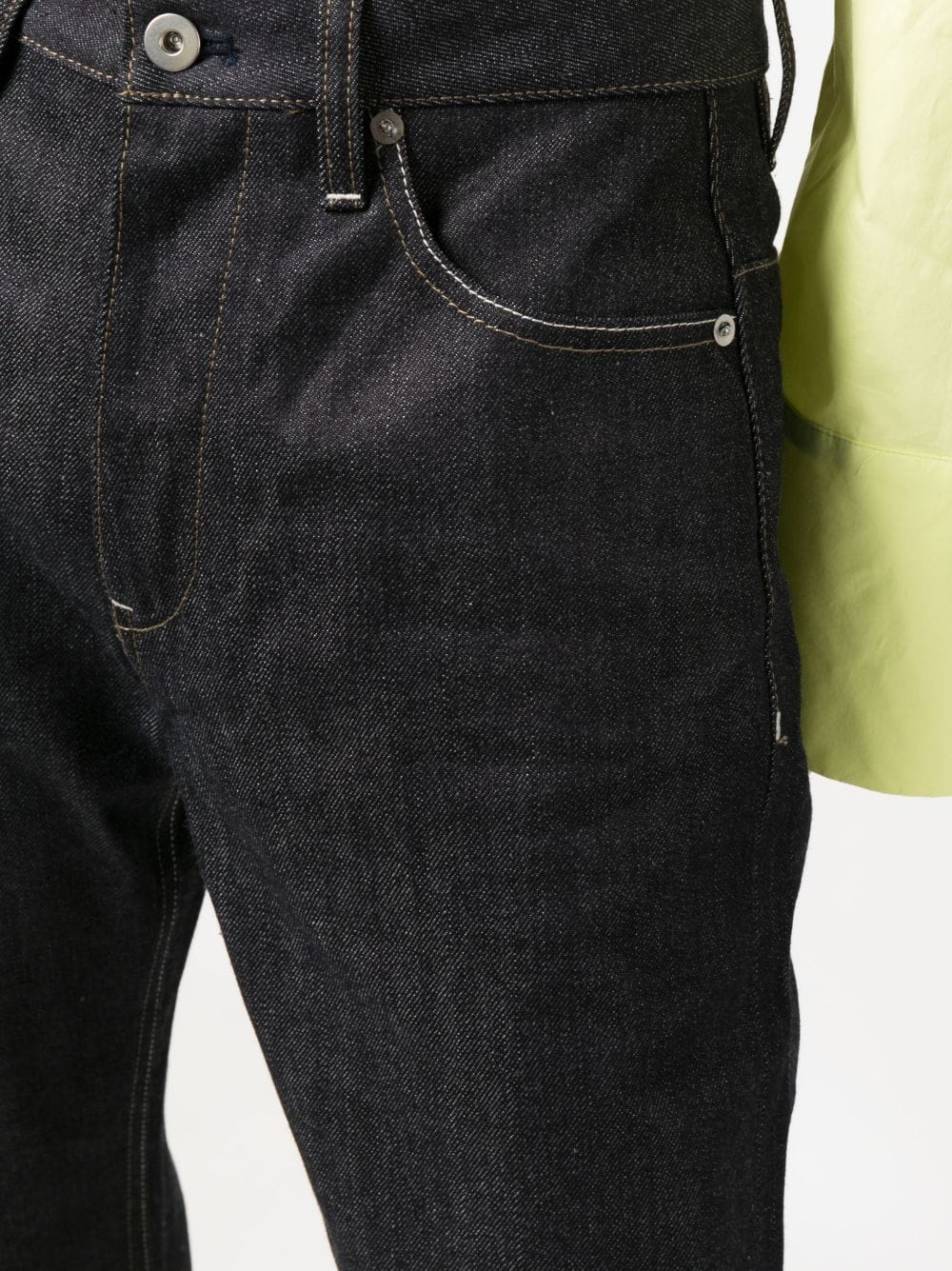 Shop Jil Sander Five-pocket Cotton Jeans In Blue