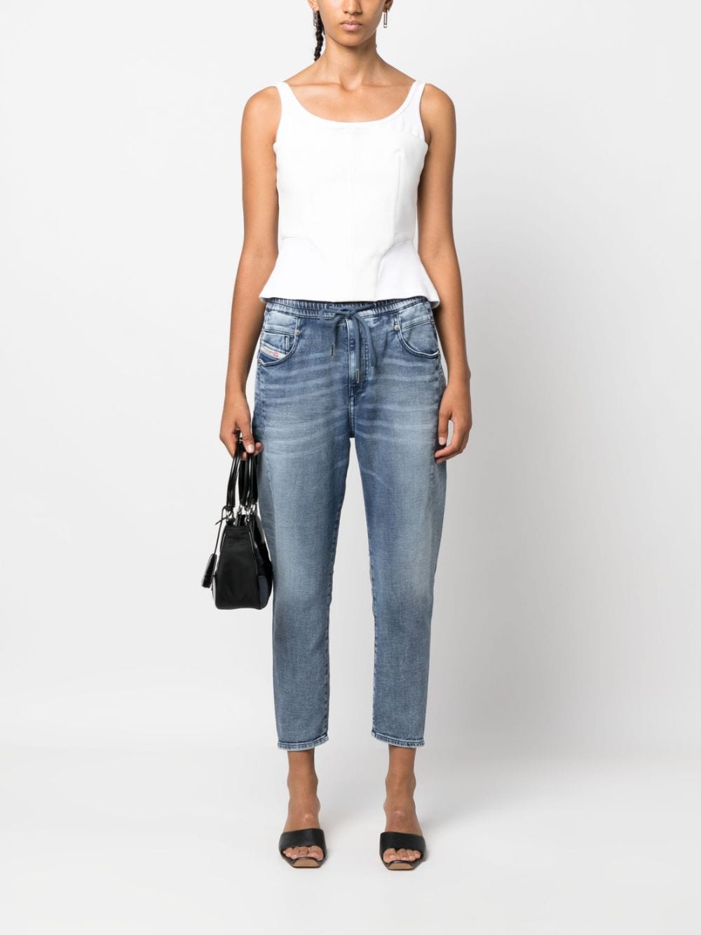 Image 2 of Diesel D-Fayza cropped jeans