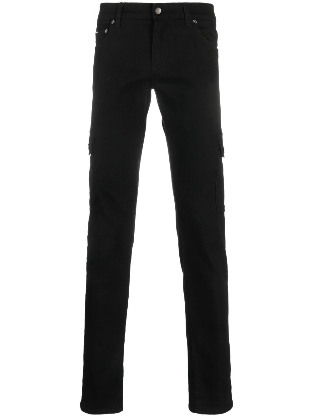 Dolce & Gabbana slim-cut stretch cargo jeans - Black