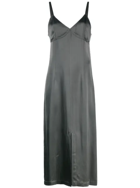 TOTEME slip dress midi de satén