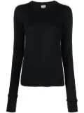 TOTEME crew-neck thumbslot jumper - Blue