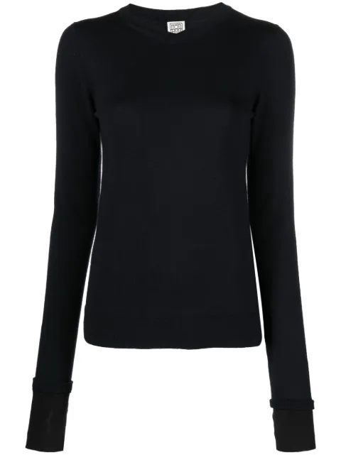 TOTEME crew-neck thumbslot jumper