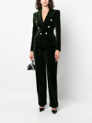送料関税込【ALEXANDRE VAUTHIER】パンツ Alexandre Vauthier Leather Slim Leg Pants High Rise Zip