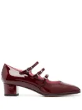Carel Paris Kina 45mm square-toe pumps - Red