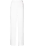 P.A.R.O.S.H. wide-leg elasticated-waist trousers - White