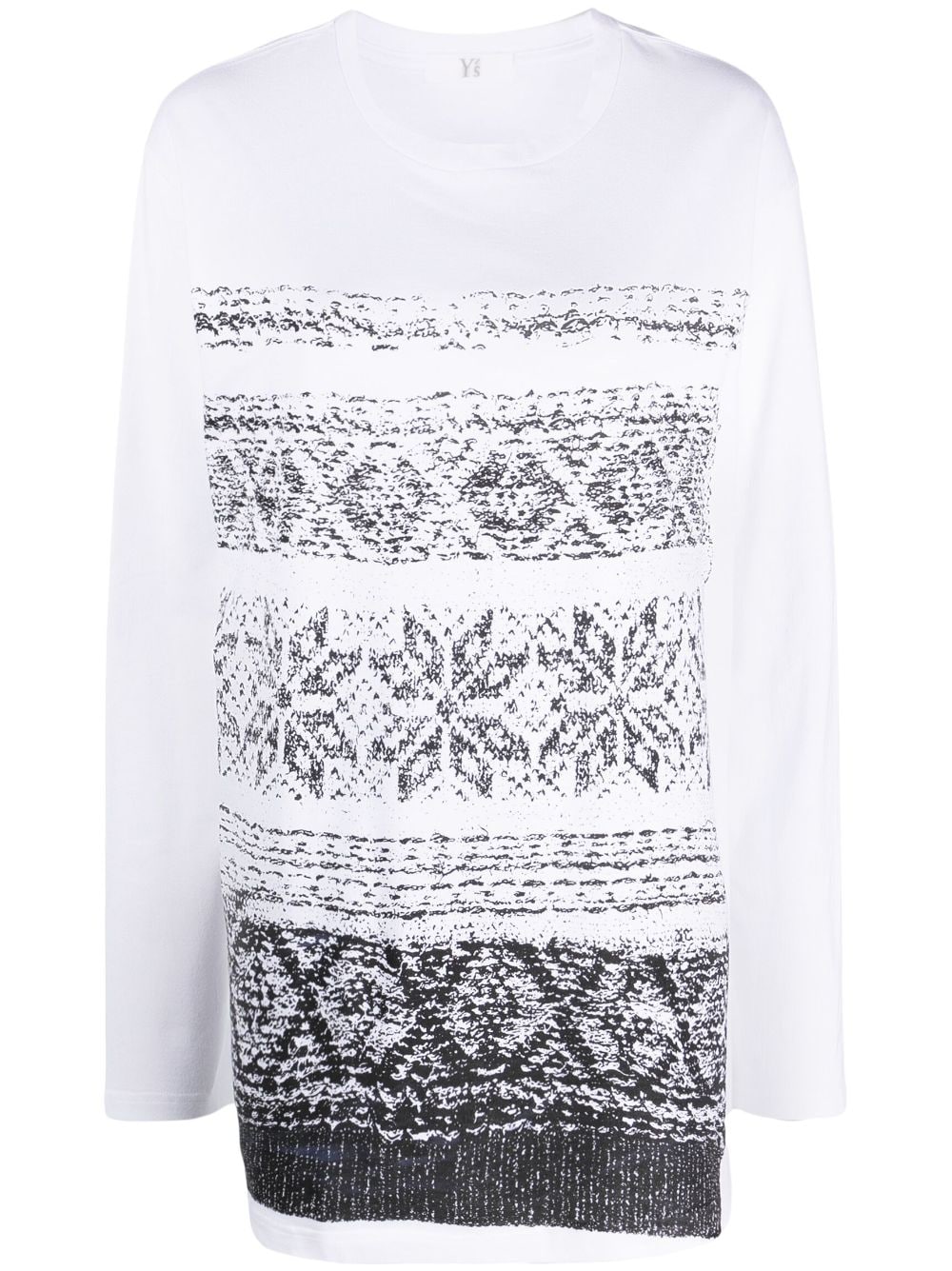 graphic-print long-sleeve cotton T-shirt